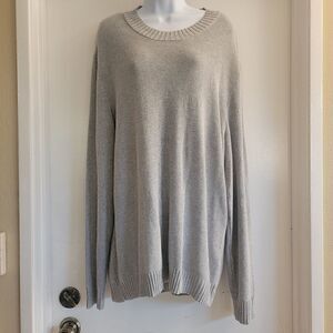 Inc. Grey with silver threads oversized sweater